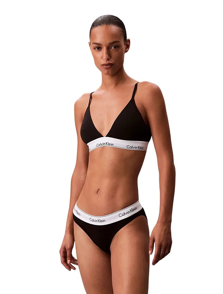 Calvin KleinBraIcon Cotton Modal Lightly Lined Triangle Bra, BlackBoxers & Briefs