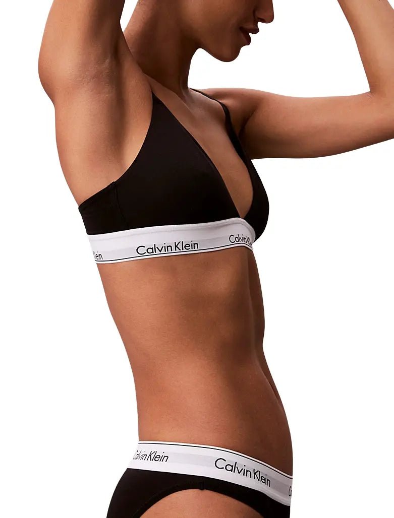 Calvin KleinBraIcon Cotton Modal Lightly Lined Triangle Bra, BlackBoxers & Briefs