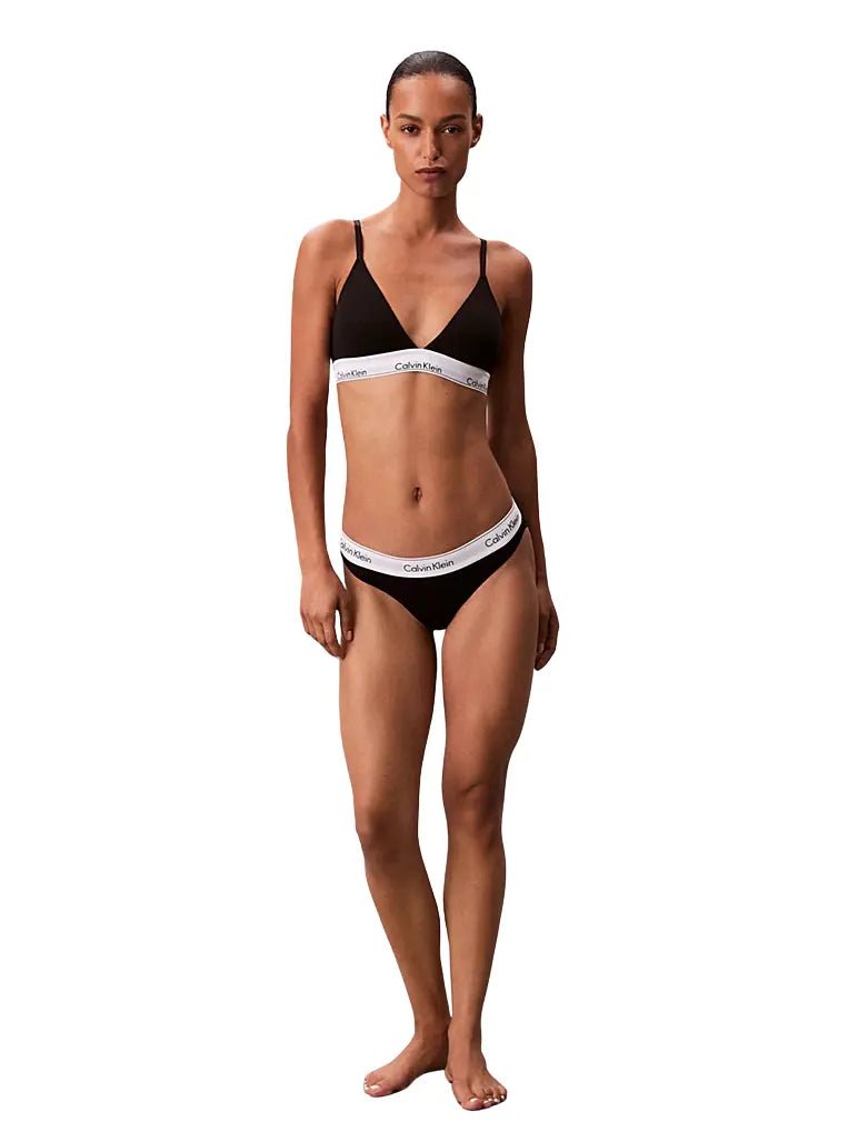 Calvin KleinBraIcon Cotton Modal Lightly Lined Triangle Bra, BlackBoxers & Briefs