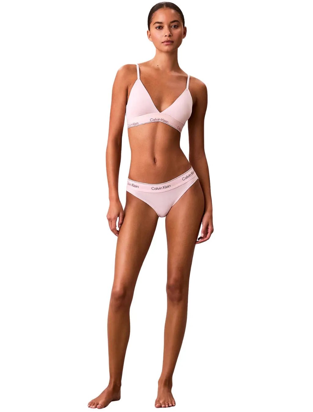 Calvin KleinBraIcon Cotton Modal Lightly Lined Triangle Bra, Potpourri PinkBoxers & Briefs