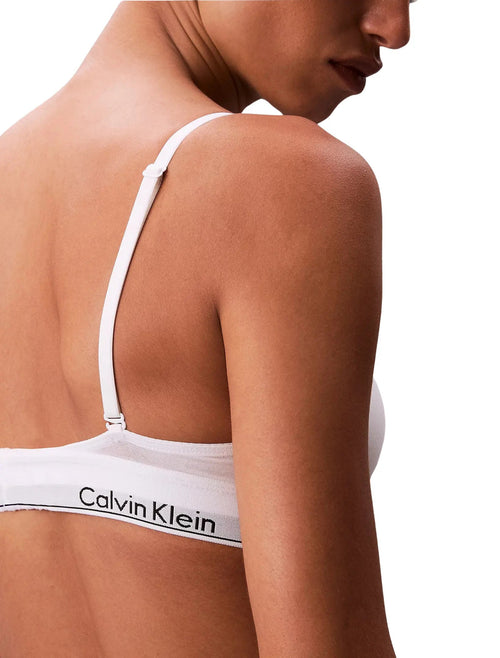 Calvin KleinBraIcon Cotton Modal Lightly Lined Triangle Bra, WhiteBoxers & Briefs