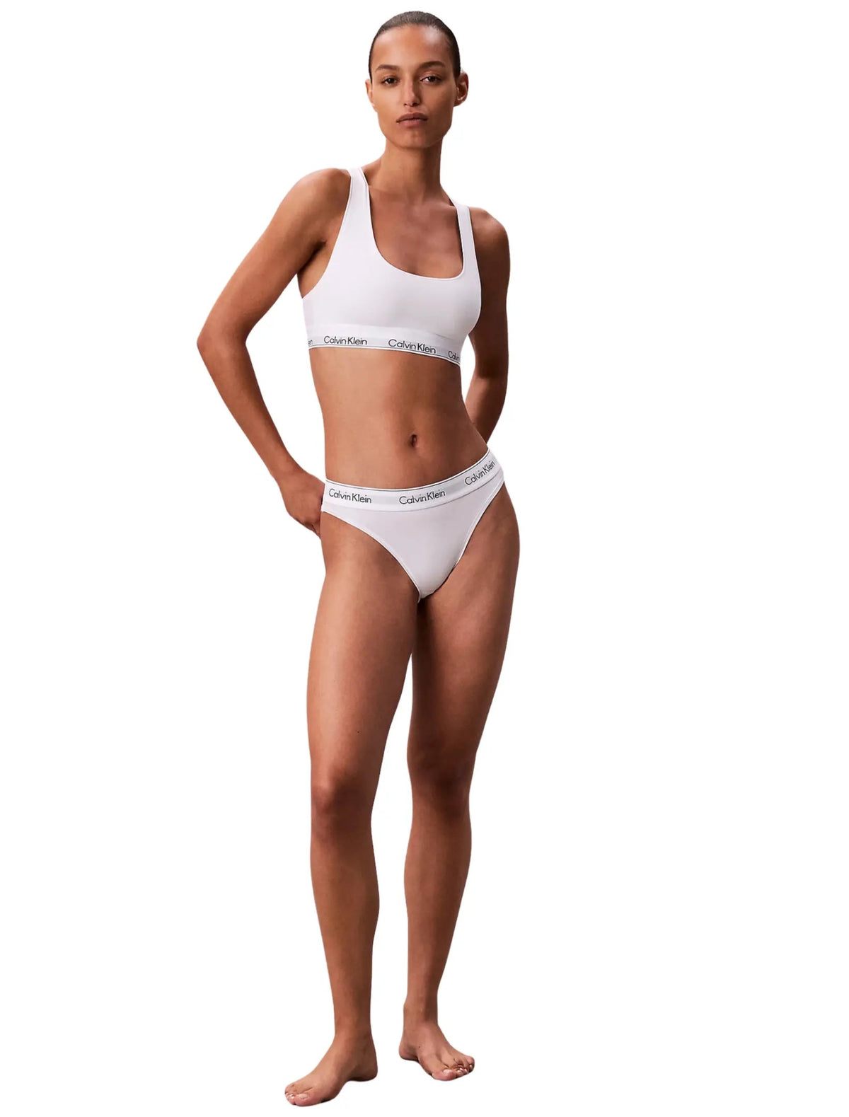 Calvin KleinBraletteIcon Cotton Modal Unlined Bralette, WhiteBoxers & Briefs