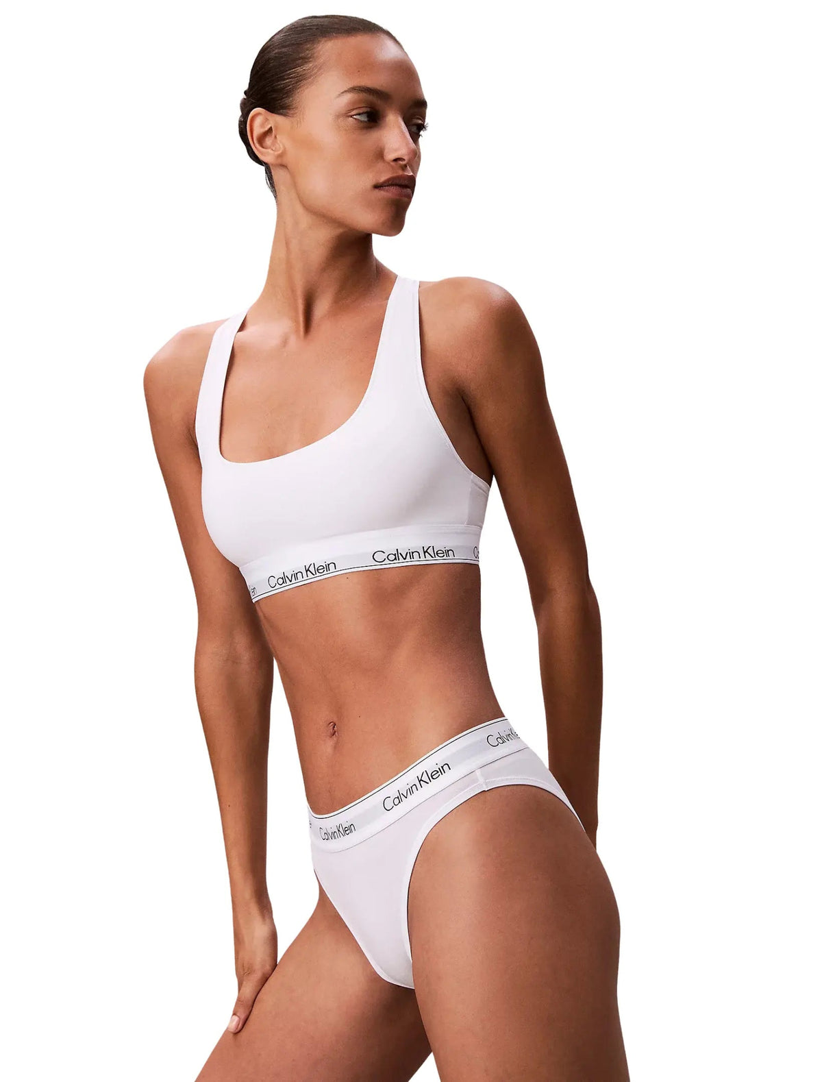 Calvin KleinBraletteIcon Cotton Modal Unlined Bralette, WhiteBoxers & Briefs
