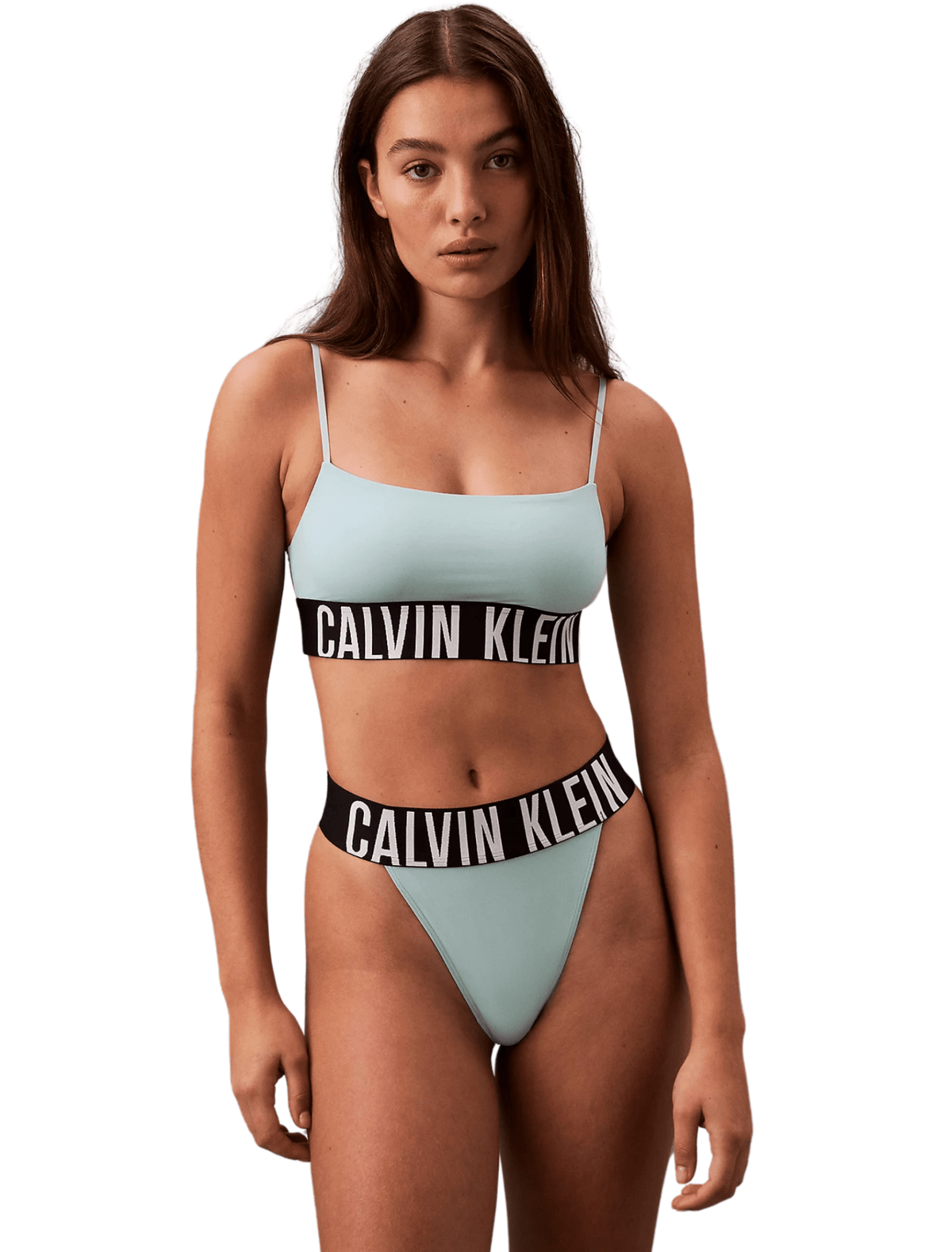 Calvin KleinBriefIntense Power High Leg Thong, Ether BlueBoxers & Briefs