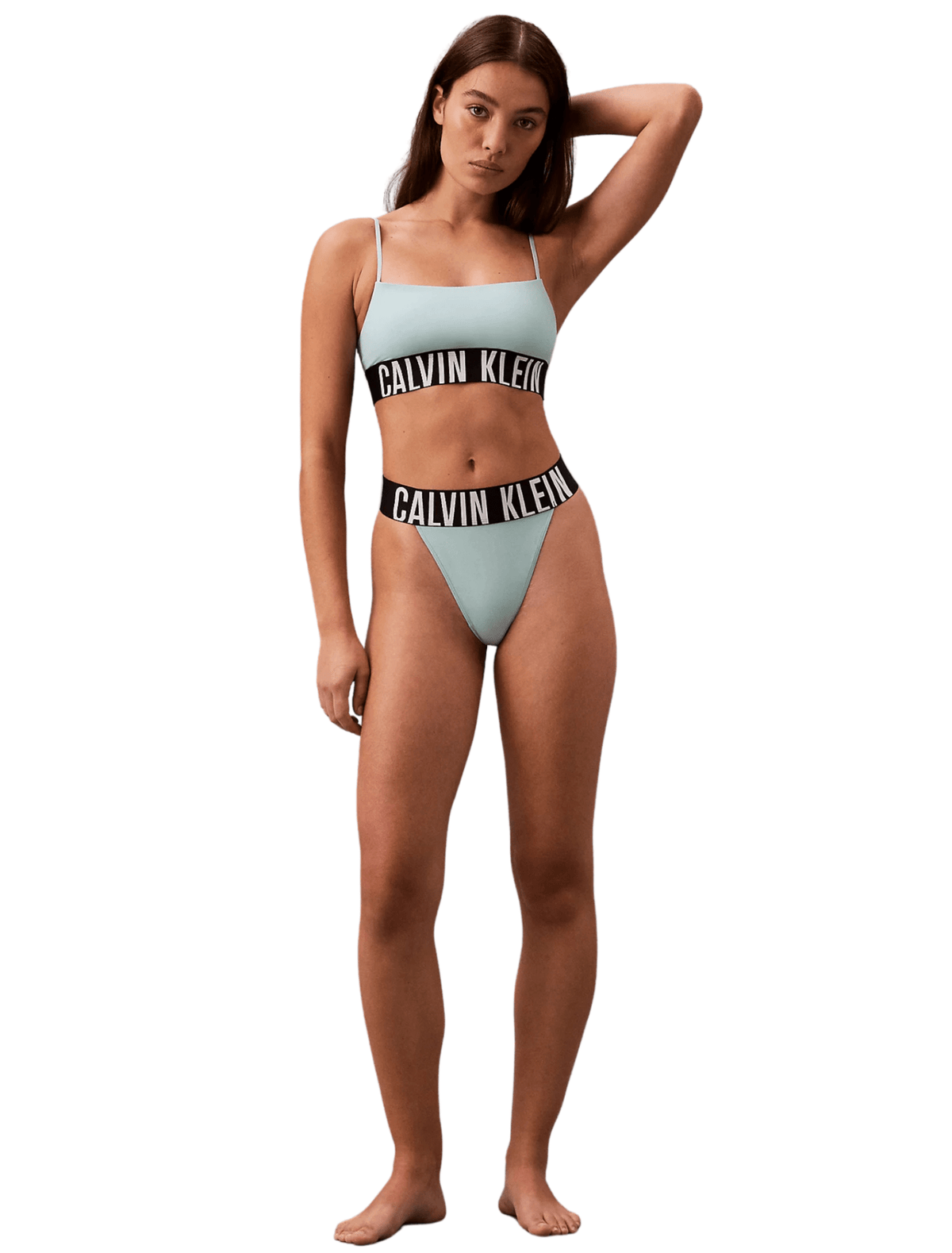 Calvin KleinBriefIntense Power High Leg Thong, Ether BlueBoxers & Briefs