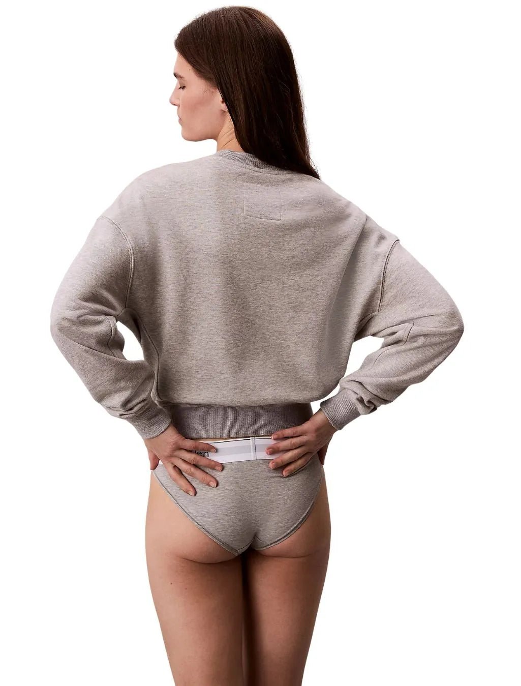 Calvin KleinSweatshirtWomen Cotton Terry Lounge Sweatshirt, Grey HeatherBoxers & Briefs