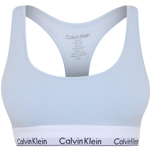 Calvin KleinBraletteWomen Modern Logo Unlined Bralette (Fuller - Figure), Plein Air BlueBoxers - and - Briefs.net