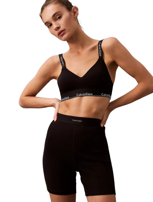 Calvin KleinLeggingsWomen Modern Rib Cycling Shorts, BlackBoxers - and - Briefs.net