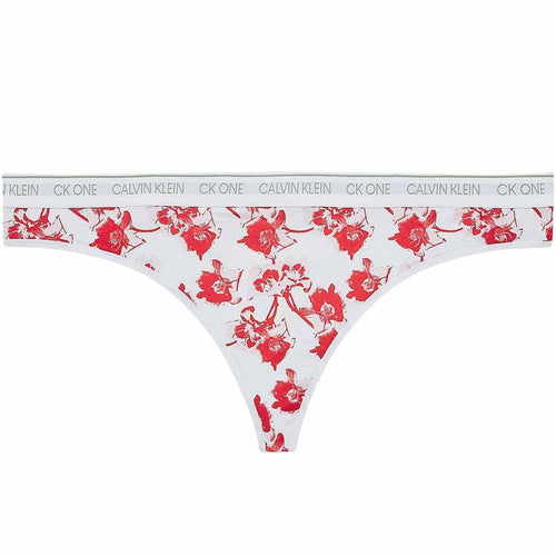 CK One Tanga in Übergröße, Lilium Print/Strawberry Shake