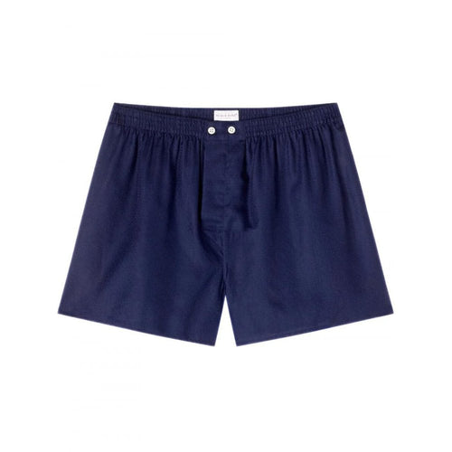 Lombard Jacquard Classic-Fit Cotton Boxer Shorts, Navy