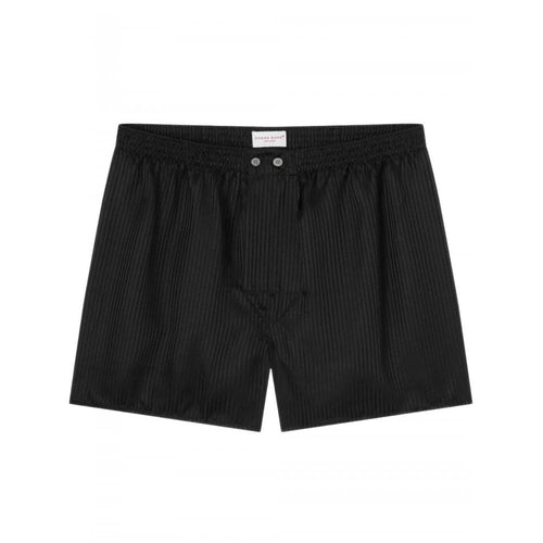 Woburn Classic-Fit Silk Boxer Shorts, Black