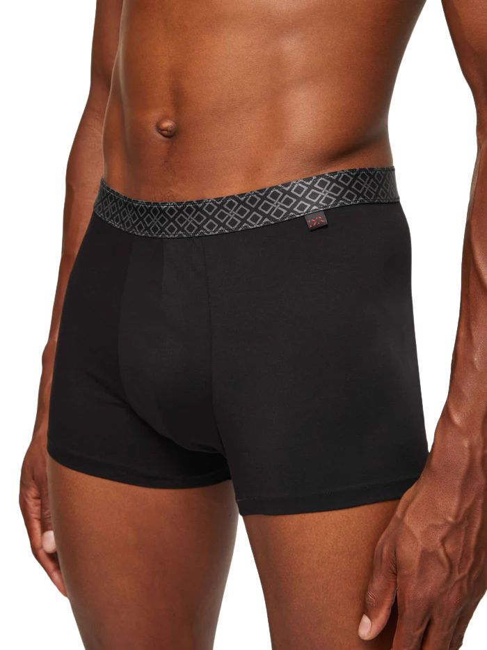 Derek RoseTrunkBand 57 Pima Cotton Boxer Trunk, BlackBoxers - and - Briefs.net