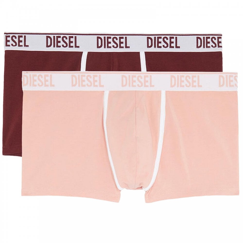 2er-Pack Umbx-Damien Baumwoll-Stretch-Boxershorts, Rosa/Violett