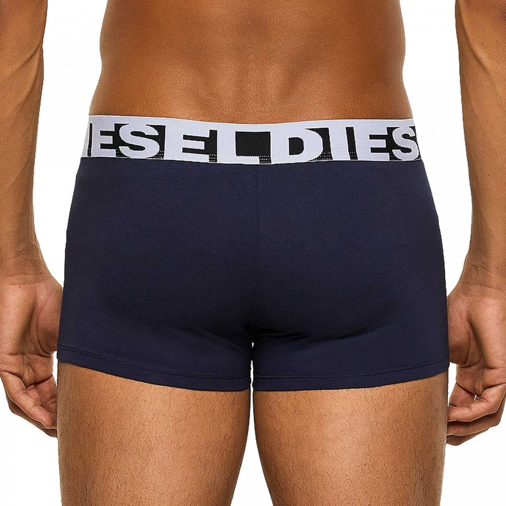 Diesel - 3 - Pack Cotton Stretch Boxer Trunk, Pink / Navy / Navy - Boxers - and - Briefs.net