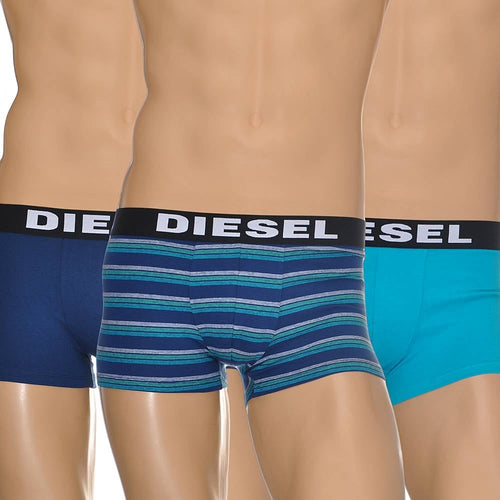 3-Pack Boxer Trunk UMBX Shawn, Navy/Turquoise/Stripe