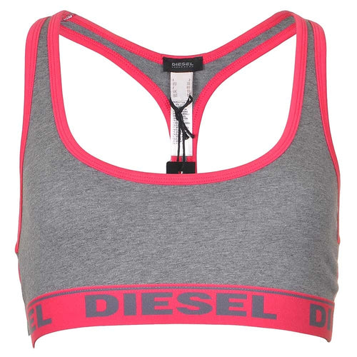 MILEY Baumwoll-Bralette, Grau/Pink