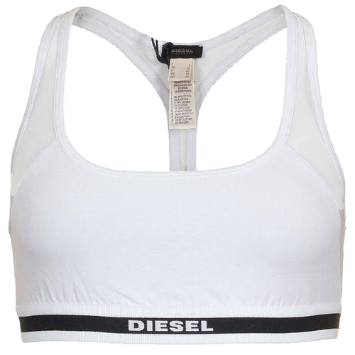 MILEY Cotton Stretch Mesh Bralette, White