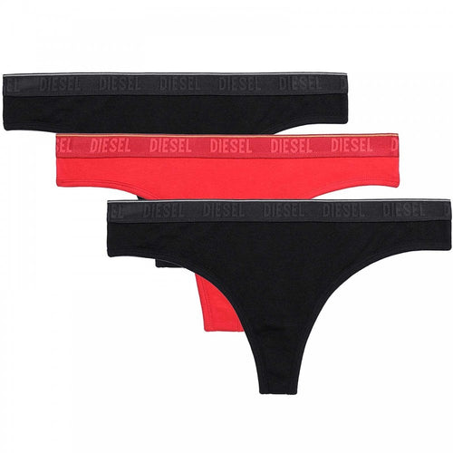 Ufst Starsy 3-Pack Thong, Black/Red/Black