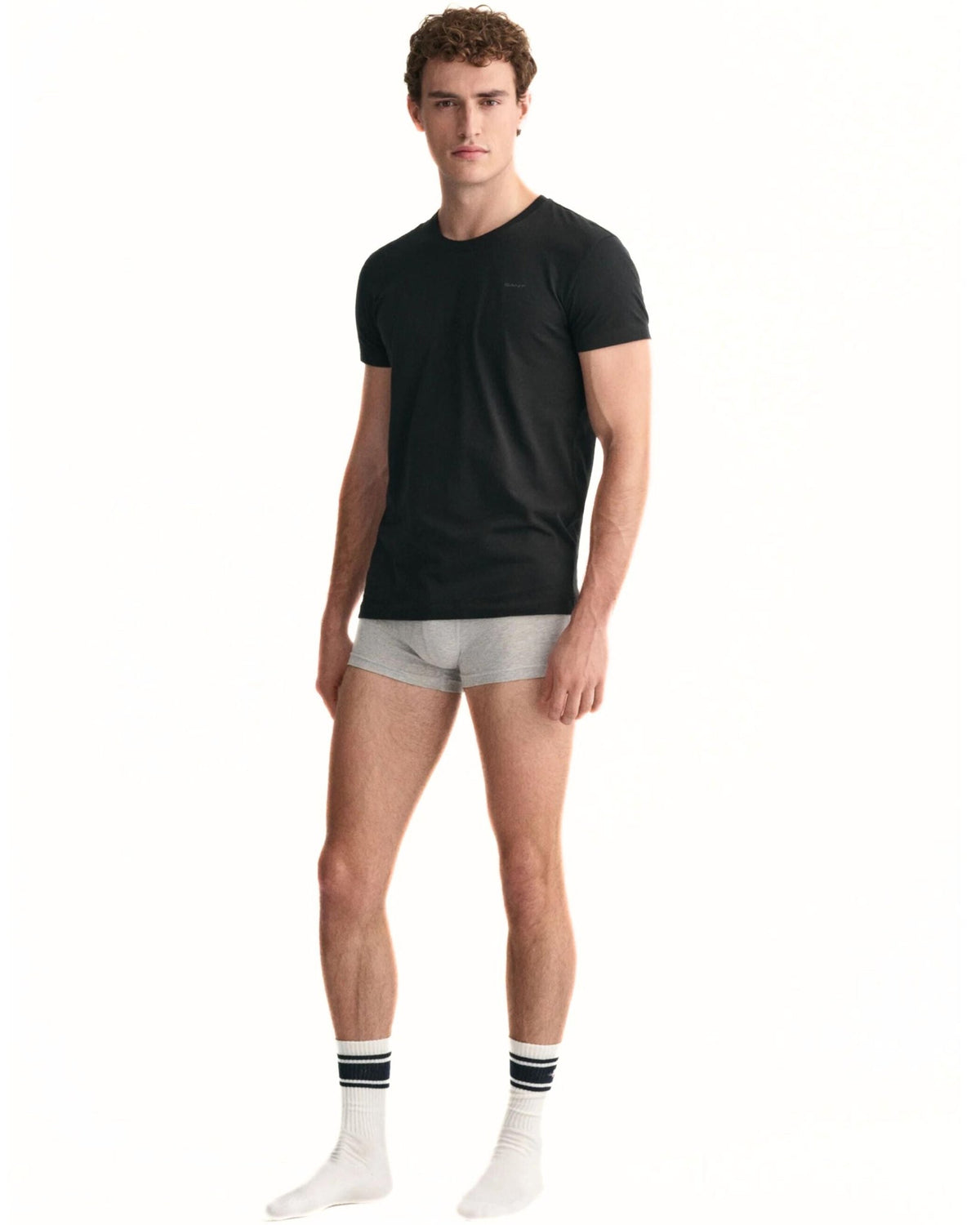 GantT-Shirts 2 - pack2 - Pack Crew - Neck T-Shirts, BlackBoxers - and - Briefs.net