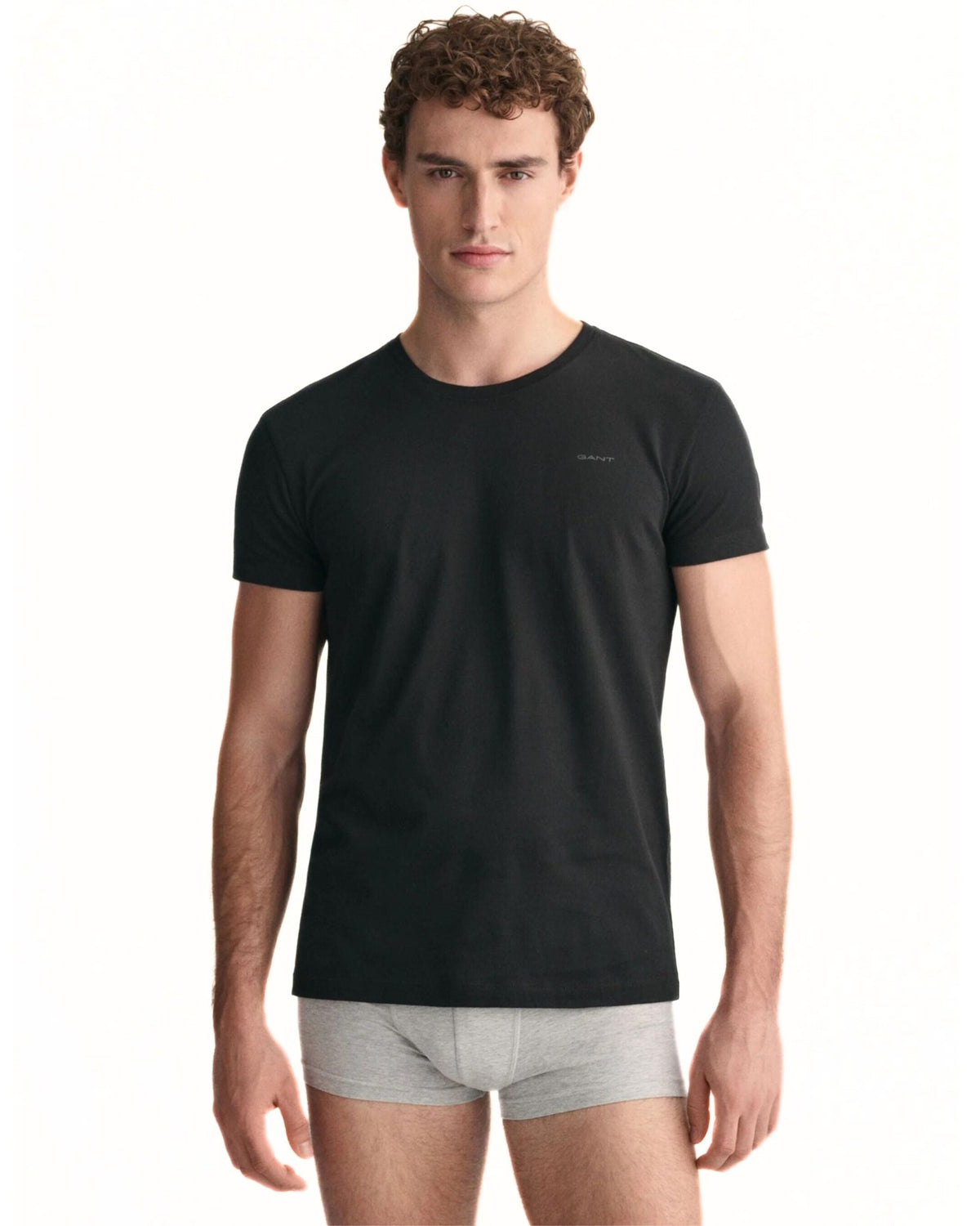 GantT-Shirts 2 - pack2 - Pack Crew - Neck T-Shirts, BlackBoxers - and - Briefs.net