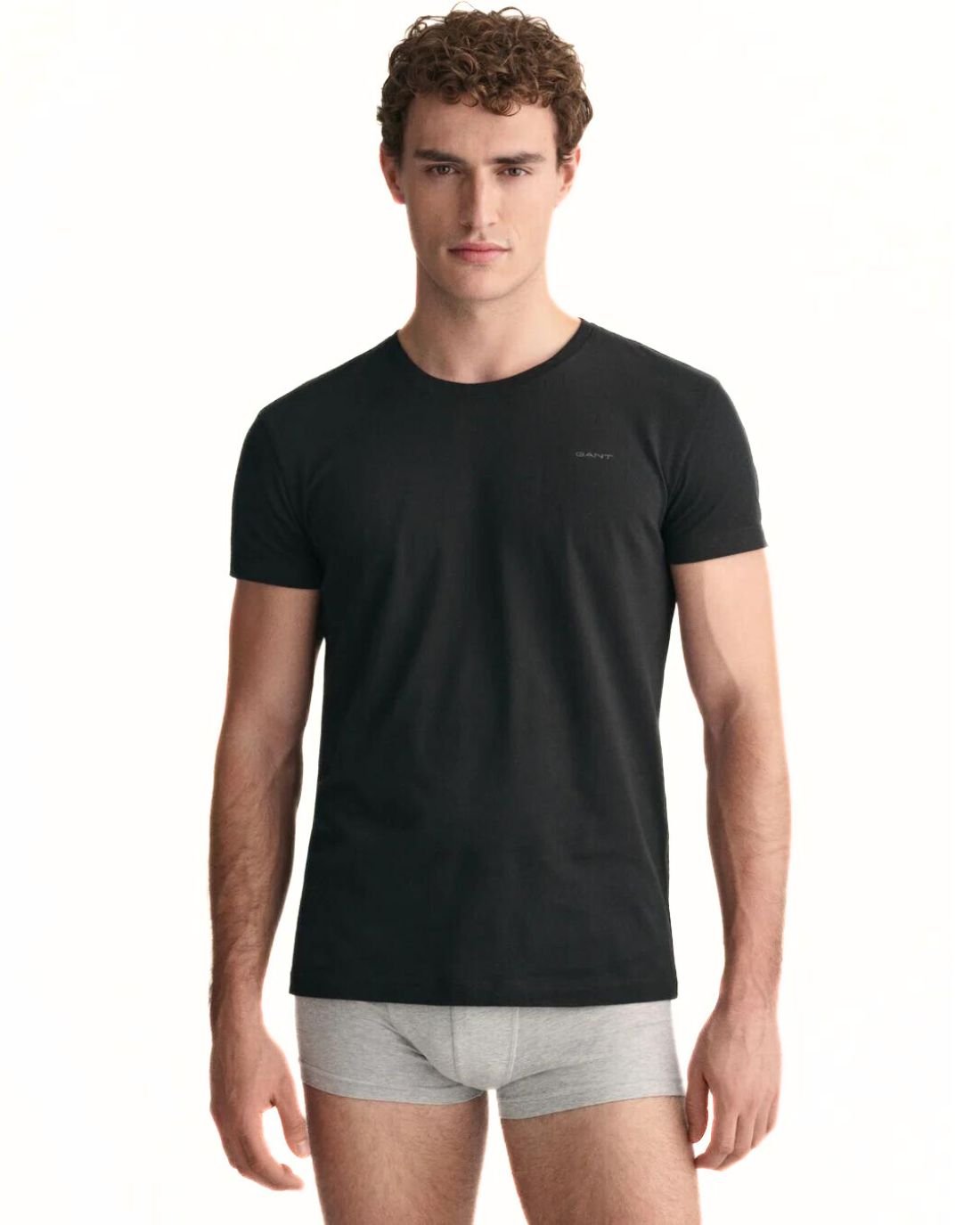 GantT-Shirts 2 - pack2 - Pack Crew - Neck T-Shirts, Black/WhiteBoxers - and - Briefs.net