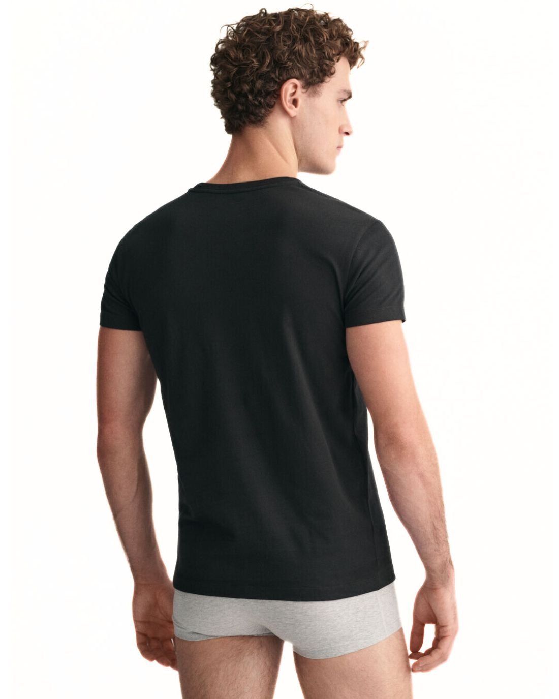 GantT-Shirts 2 - pack2 - Pack Crew - Neck T-Shirts, Black/WhiteBoxers - and - Briefs.net