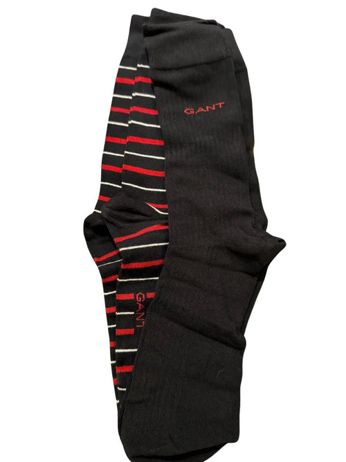 GantSocks 2 - pack2 - Pack Multi - Stripe Socks Gift Set, BlackBoxers & Briefs