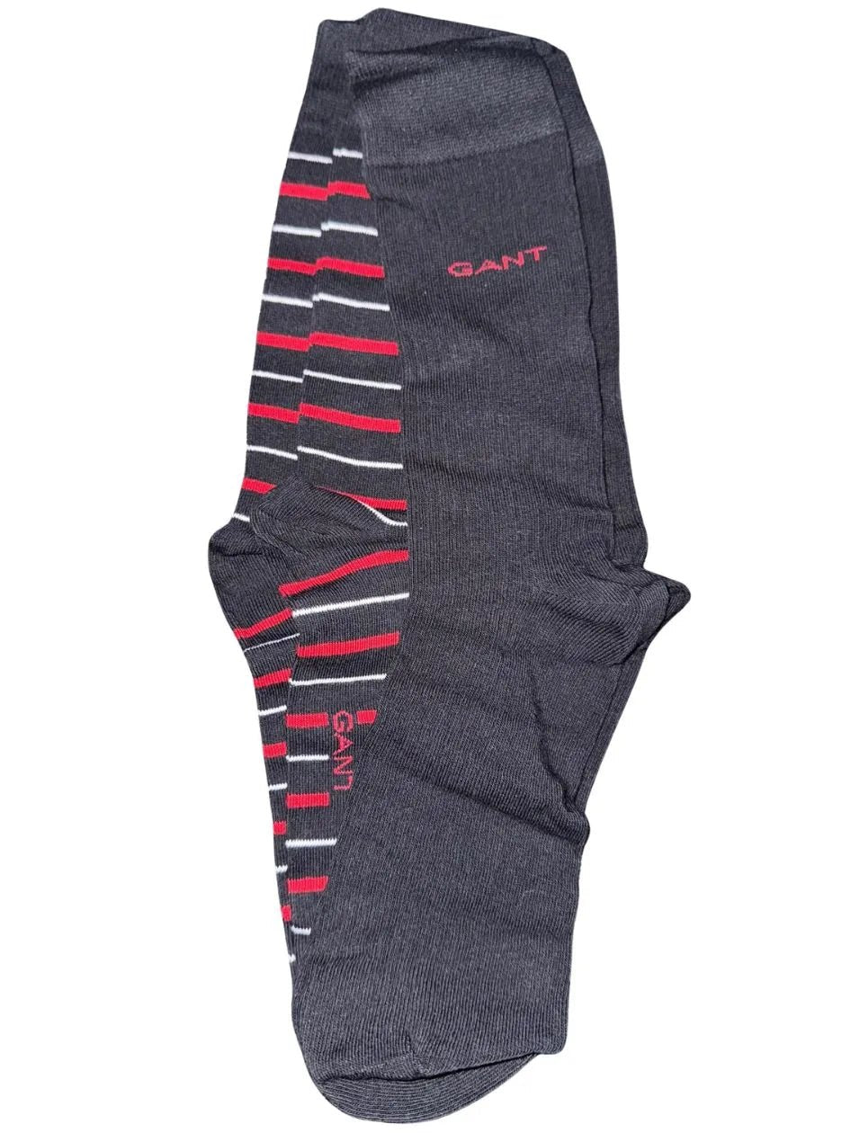 GantSocks 2 - pack2 - Pack Multi - Stripe Socks Gift Set, BlackBoxers & Briefs