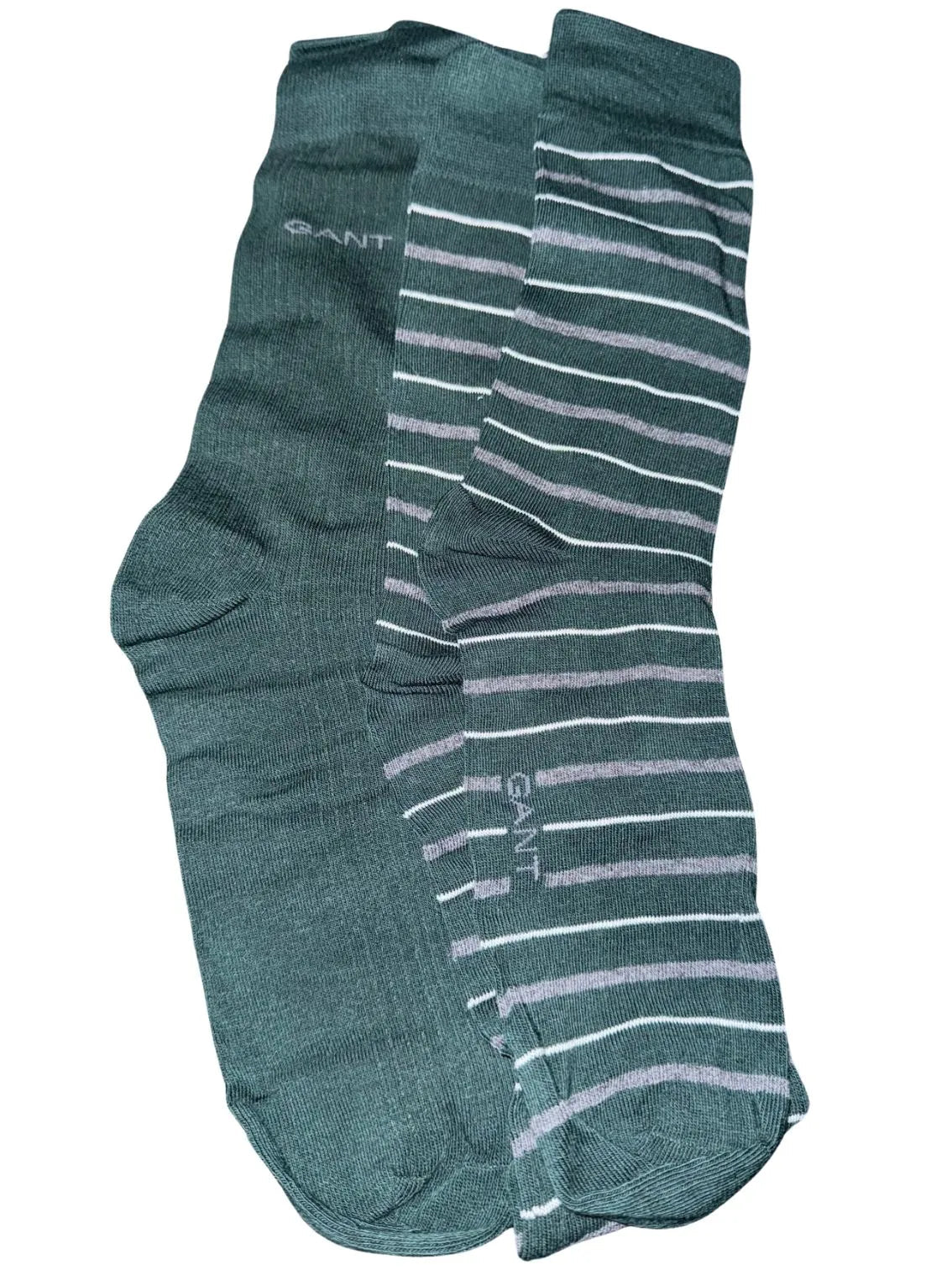GantSocks 2 - pack2 - Pack Multi - Stripe Socks Gift Set, Tartan GreenBoxers & Briefs