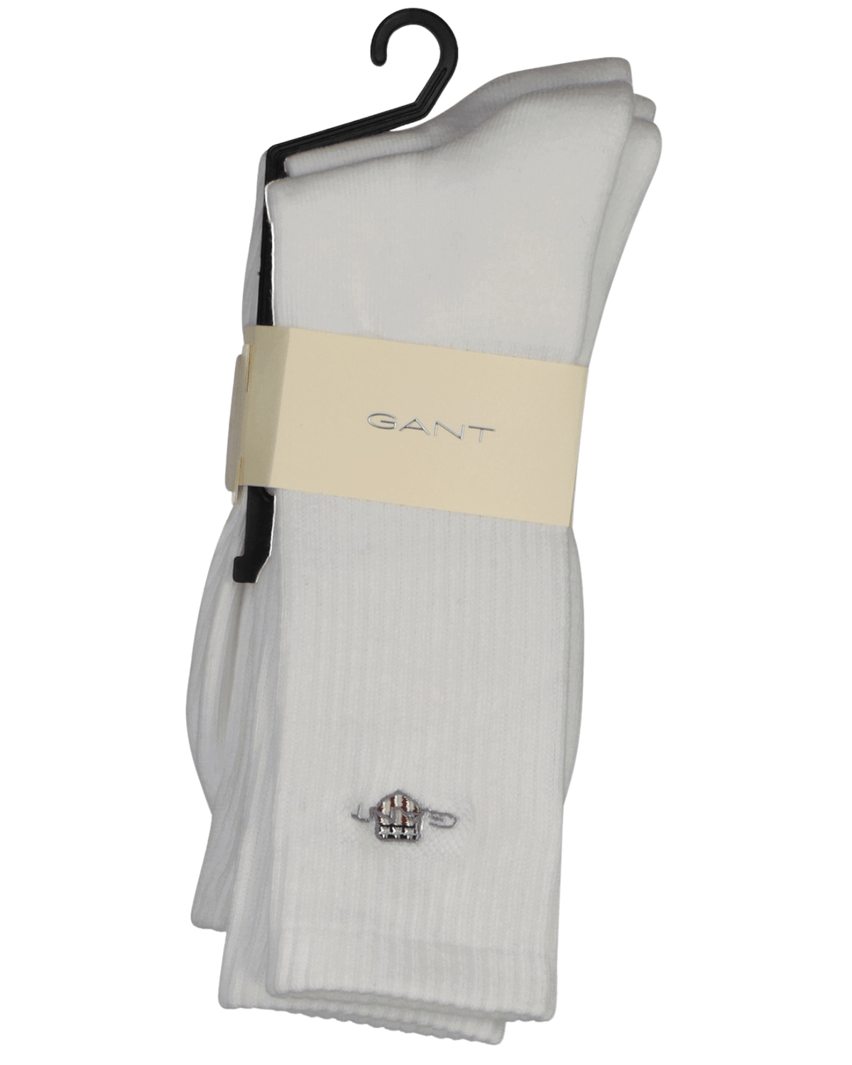 GantSocks 2 - pack2 - Pack Shield Logo Sports Socks, WhiteBoxers & Briefs