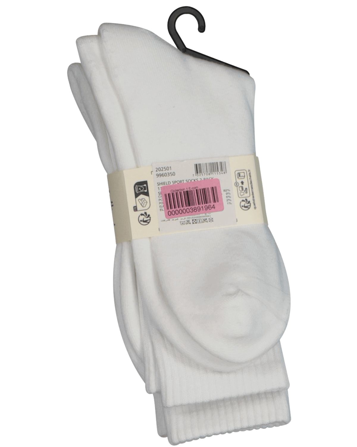 GantSocks 2 - pack2 - Pack Shield Logo Sports Socks, WhiteBoxers & Briefs