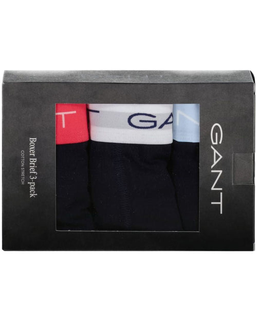 GantBoxer Briefs 3 - pack3 - Pack Classic Logo Boxer Briefs, Black w/ coral/white/blueBoxers & Briefs
