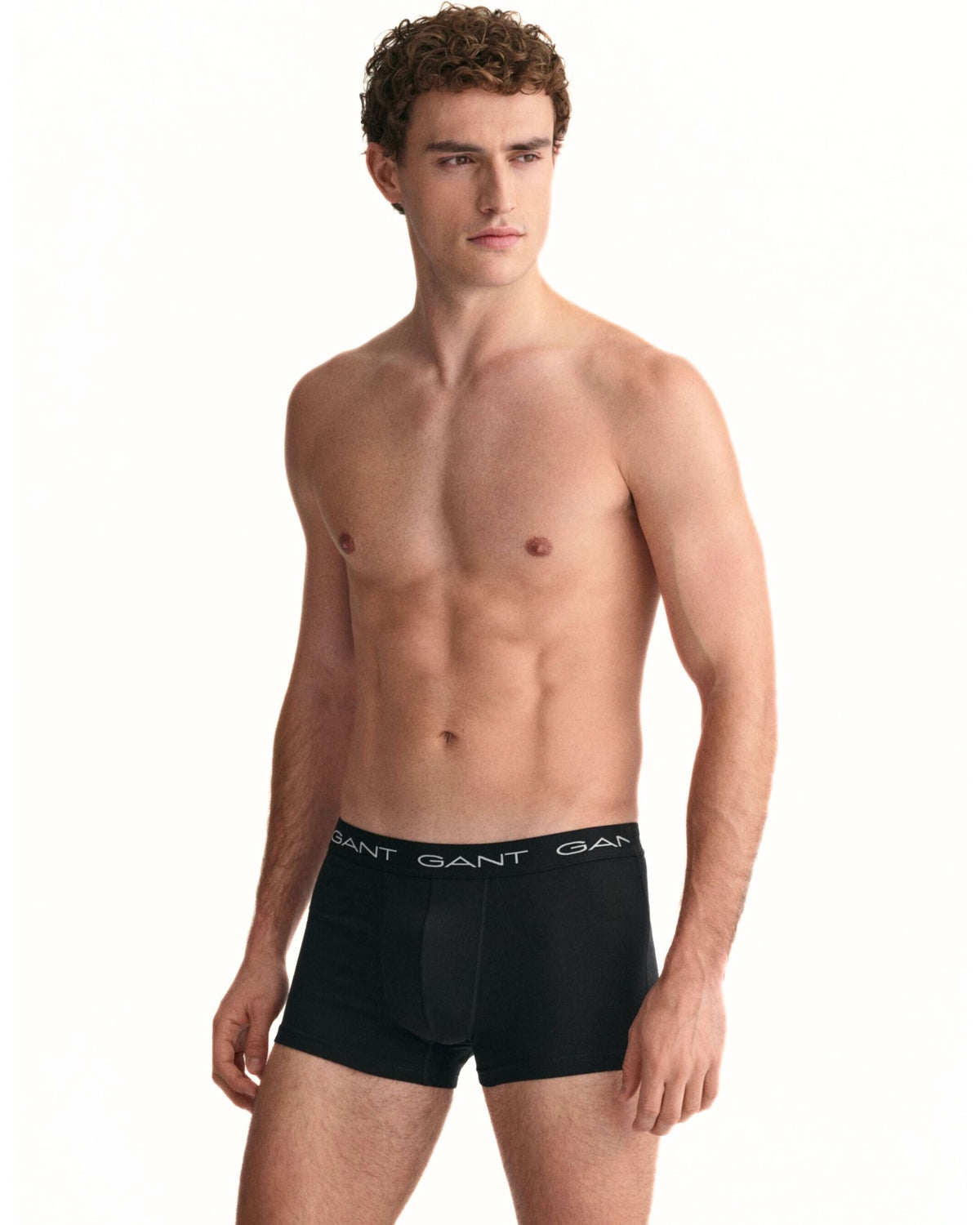 GantTrunks 3 - pack3 - Pack Classic Logo Boxer Trunks, BlackBoxers - and - Briefs.net