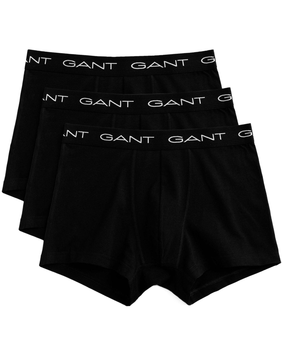 GantTrunks 3 - pack3 - Pack Classic Logo Boxer Trunks, BlackBoxers - and - Briefs.net