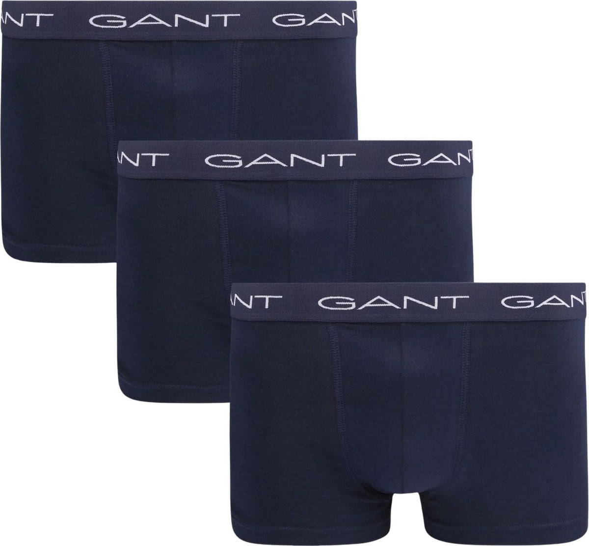 GantTrunks 3 - pack3 - Pack Classic Logo Boxer Trunks, NavyBoxers - and - Briefs.net