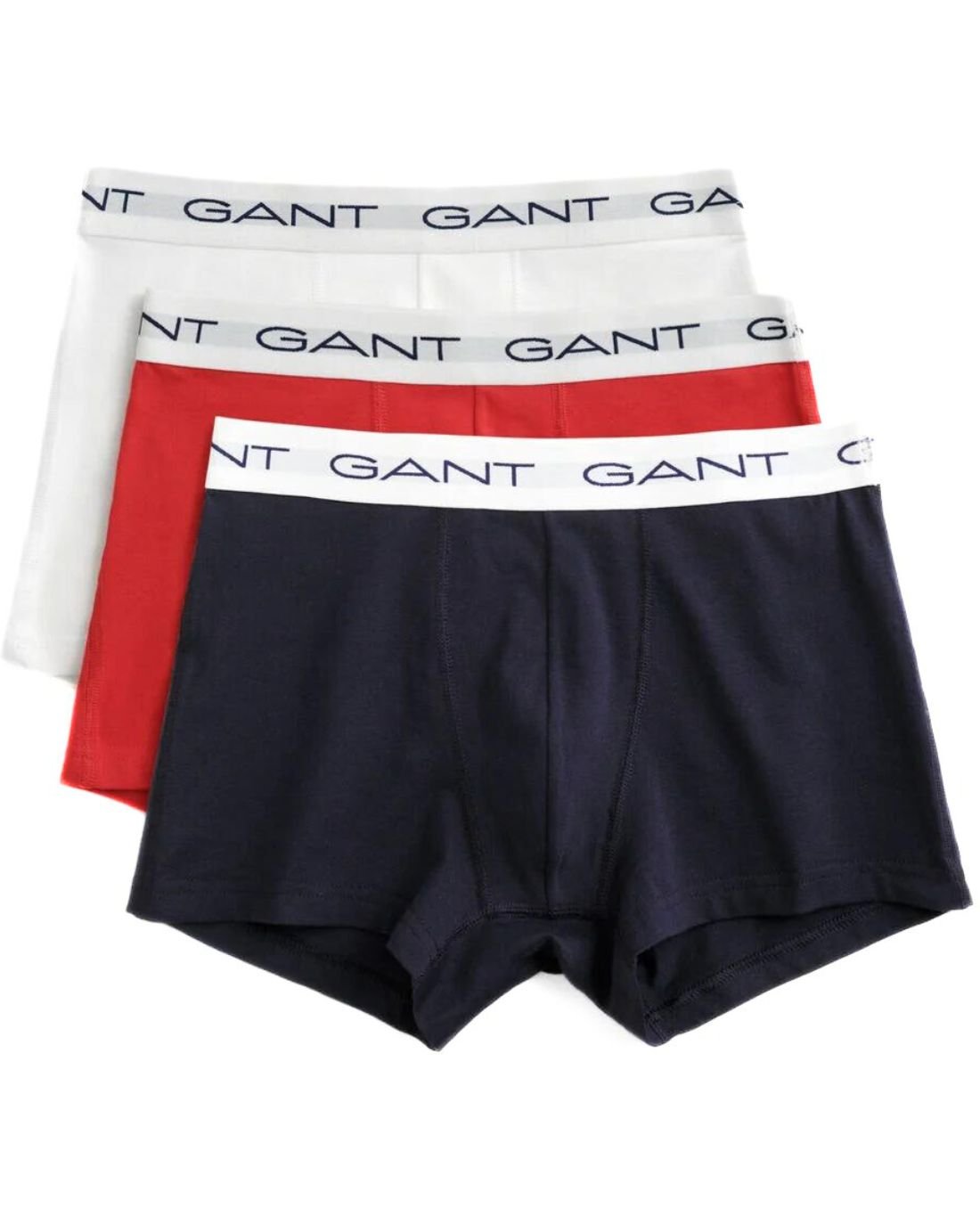 GantTrunks 3 - pack3 - Pack Classic Logo Boxer Trunks, Red/White/NavyBoxers & Briefs