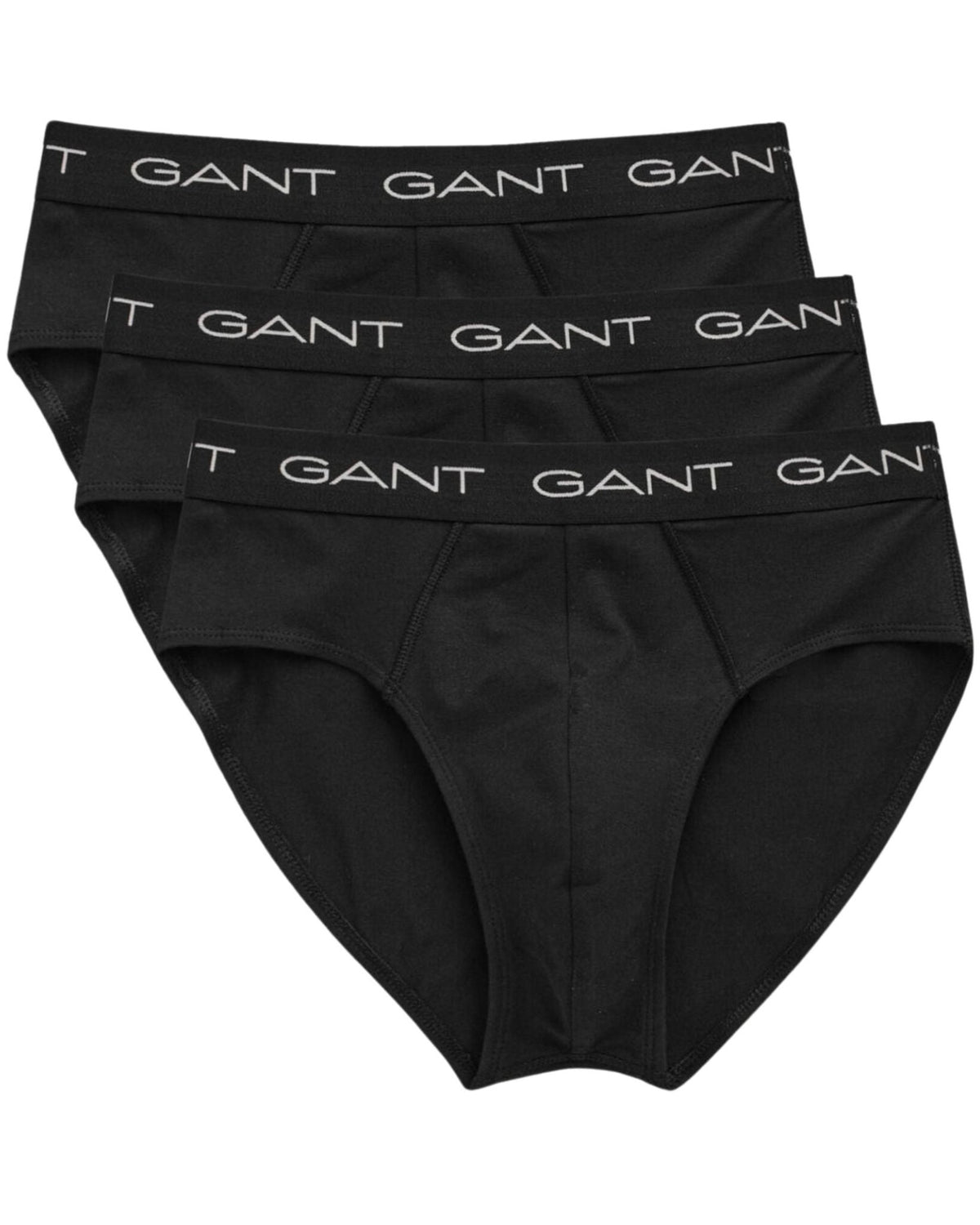 GantBriefs 3 - pack3 - Pack Classic Logo Men's Briefs, BlackBoxers - and - Briefs.net