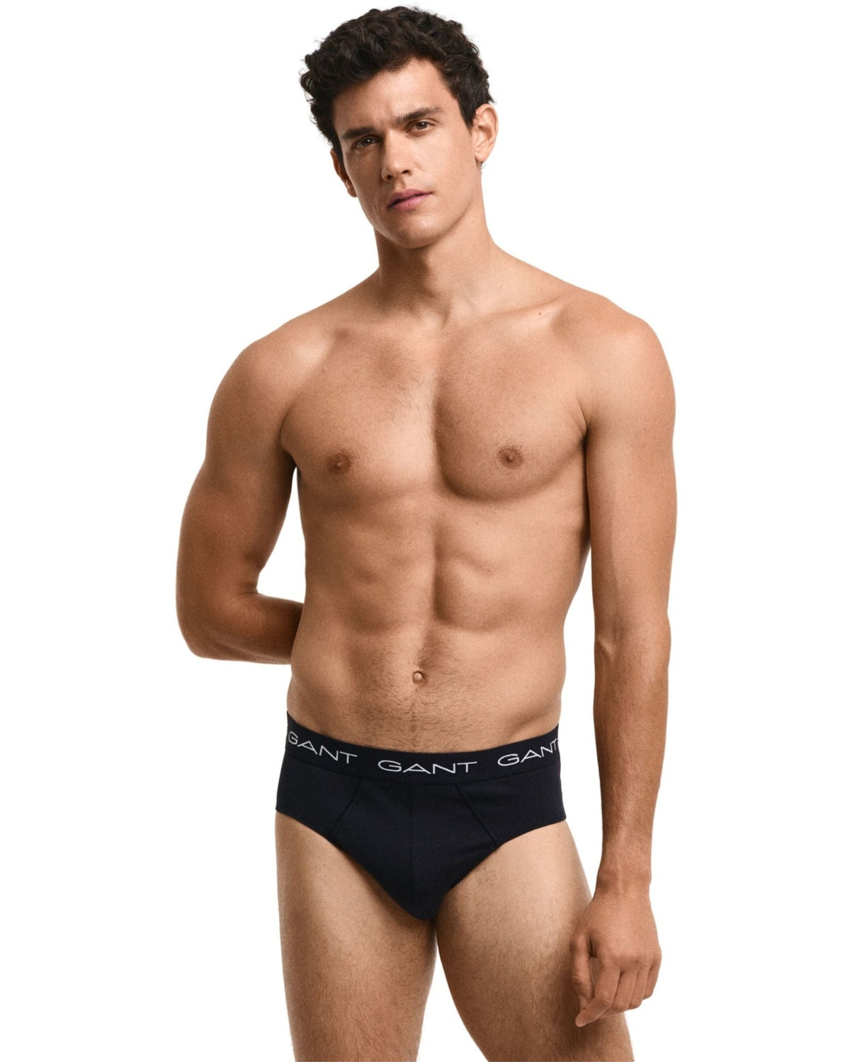 GantBriefs 3 - pack3 - Pack Classic Logo Men's Briefs, BlackBoxers - and - Briefs.net