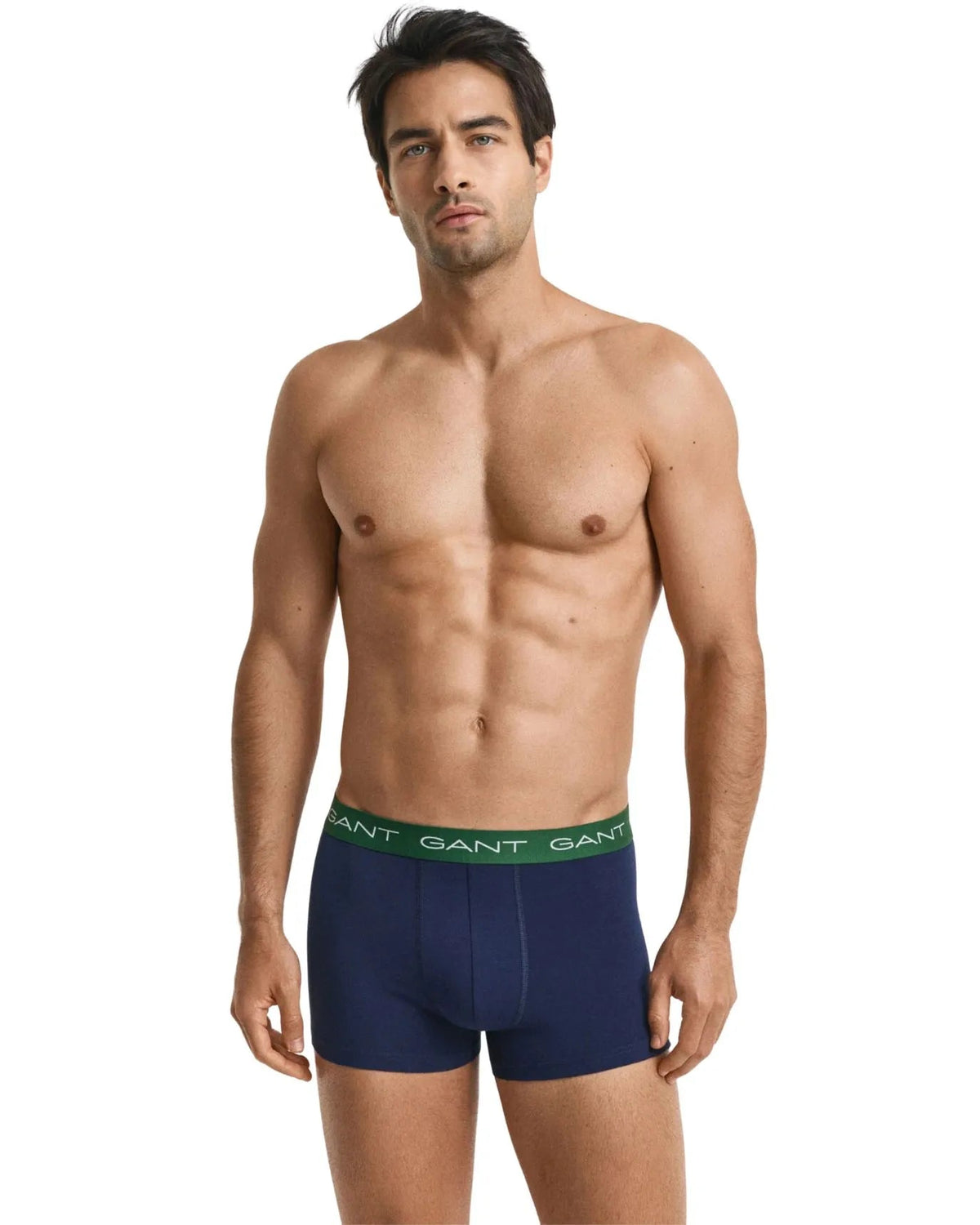 GantTrunks 3 - pack3 - Pack Contrast Waistband Boxer Trunks, Navy w/ blue/green/burgundyBoxers & Briefs