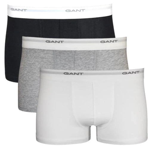 GantTrunks 3 - pack3 - Pack Core Logo Boxer Trunks, Black/White/GreyBoxers & Briefs