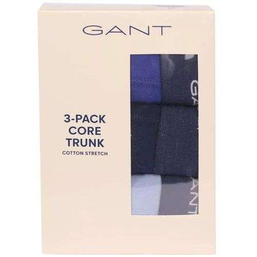GantTrunks 3 - pack3 - Pack Core Logo Boxer Trunks, Blue/NavyBoxers & Briefs