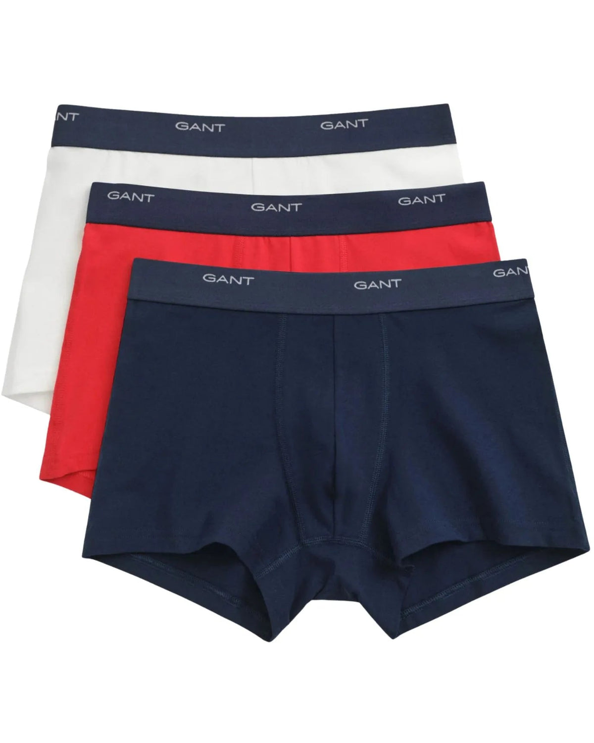 GantTrunks 3 - pack3 - Pack Core Logo Boxer Trunks, Navy/White/RedBoxers & Briefs