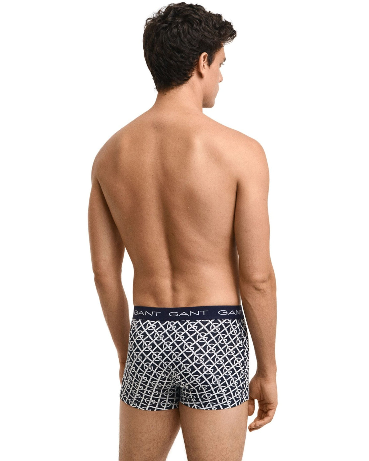 GantTrunks 3 - pack3 - Pack G - Patterned Boxer Trunks, Evening BlueBoxers - and - Briefs.net