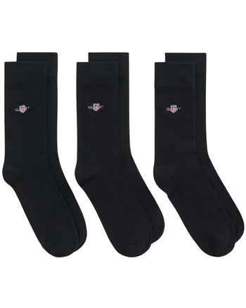 GantSocks 3 - pack3 - Pack Shield Logo Socks, BlackBoxers & Briefs