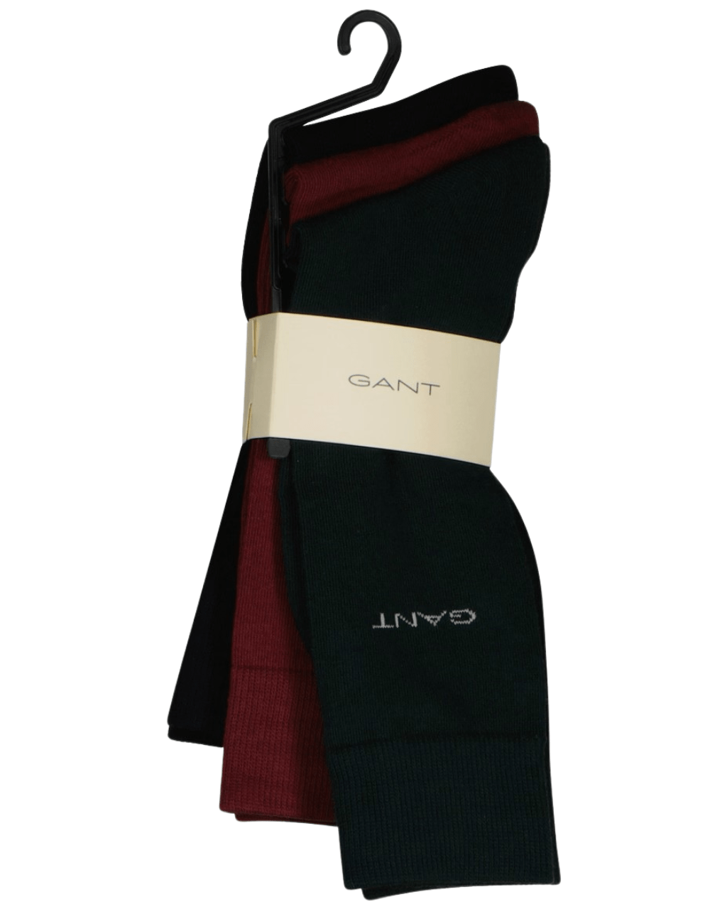 GantSocks 3 - pack3 - Pack Soft Cotton Socks, Claret/Green/BlackBoxers & Briefs