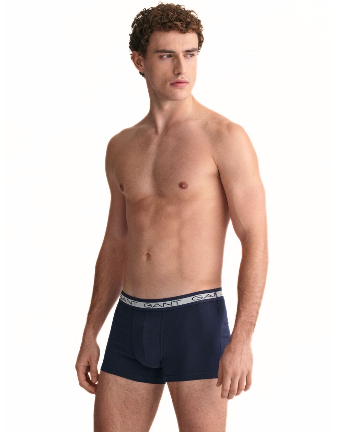 GantTrunks 3 - pack3 - Pack Striped Waistband Boxer Trunks, NavyBoxers - and - Briefs.net