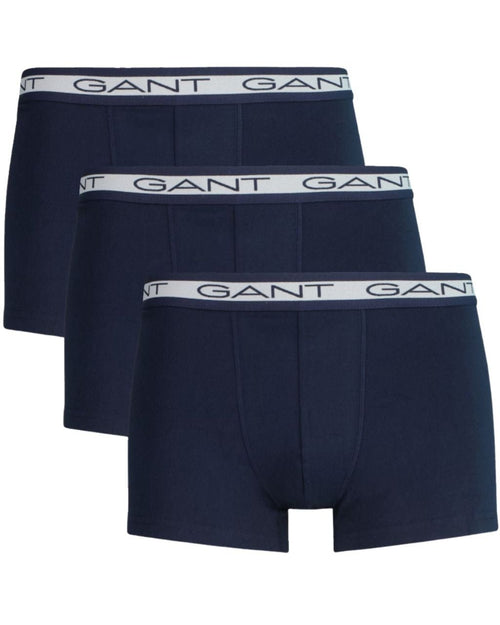 GantTrunks 3 - pack3 - Pack Striped Waistband Boxer Trunks, NavyBoxers - and - Briefs.net