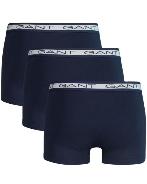 GantTrunks 3 - pack3 - Pack Striped Waistband Boxer Trunks, NavyBoxers - and - Briefs.net