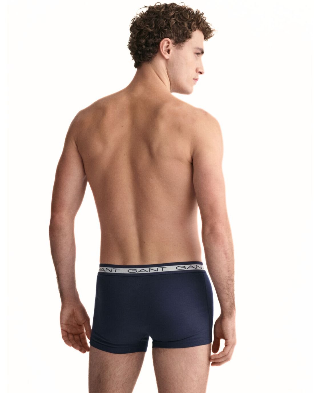 GantTrunks 3 - pack3 - Pack Striped Waistband Boxer Trunks, NavyBoxers - and - Briefs.net