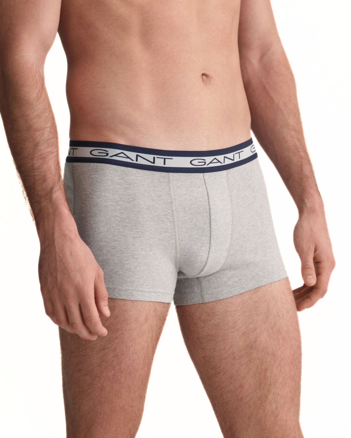 GantTrunks 3 - pack3 - Pack Striped Waistband Boxer Trunks, Navy/Grey/BlueBoxers - and - Briefs.net